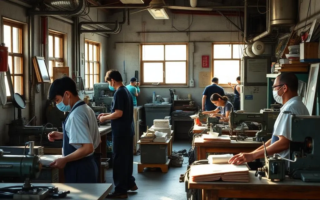町工場で働く人々